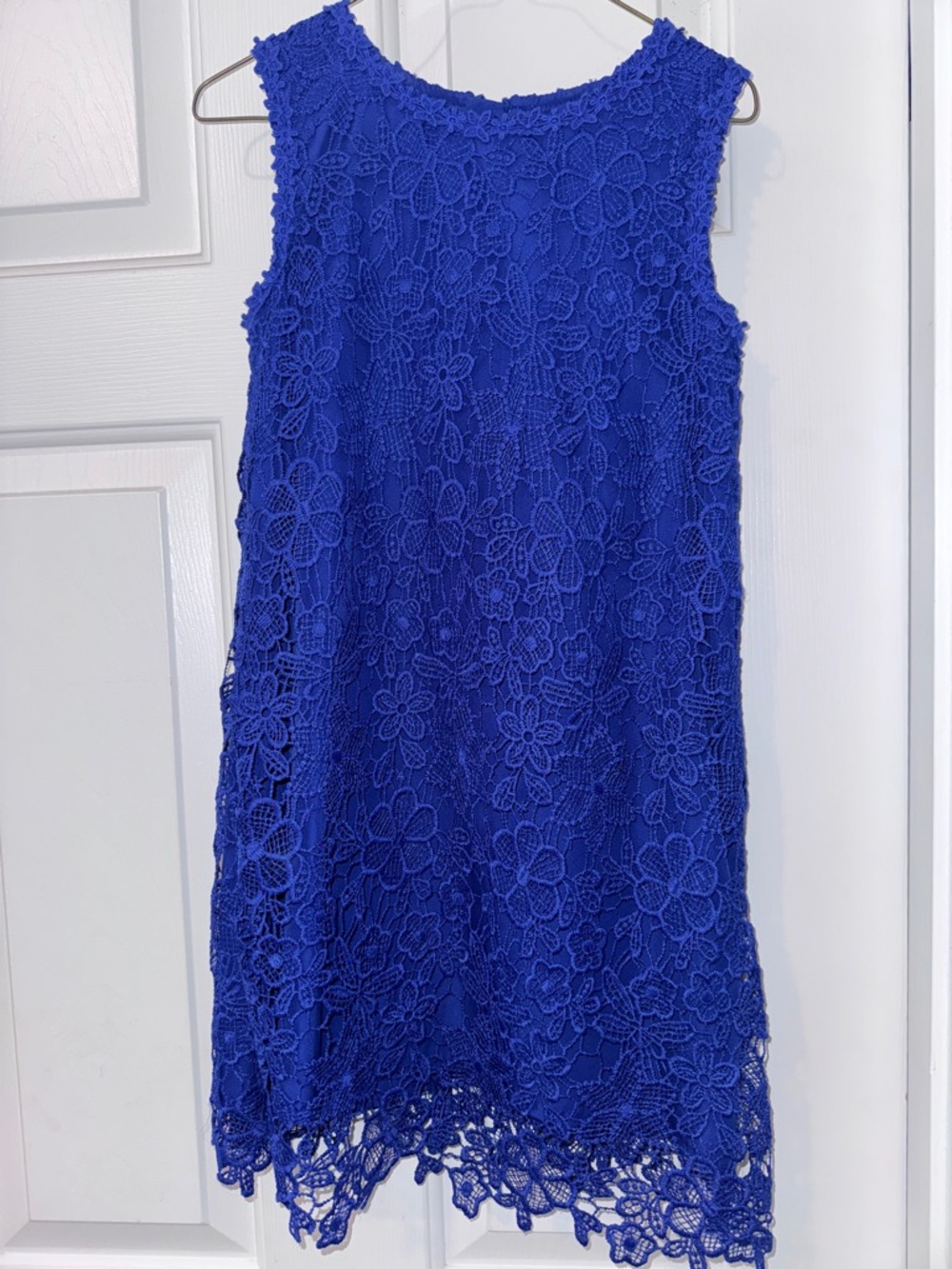 kate spade Cobalt Blue Floral Lace Sleeveless Dress